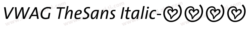 VWAG TheSans Italic字体转换
